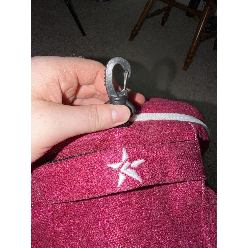 Rebel Dream Bag‎ W/ Crystal Logo Dance Cheer Expanding Athletic Backpack Pink